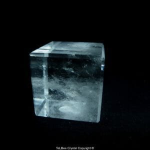 Cube en cristal de roche vue B